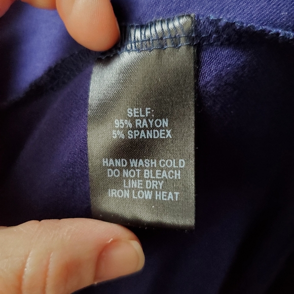 Lulu's Navy Blue Flutter Sleeve Dress Sz M - Picture 4 of 4